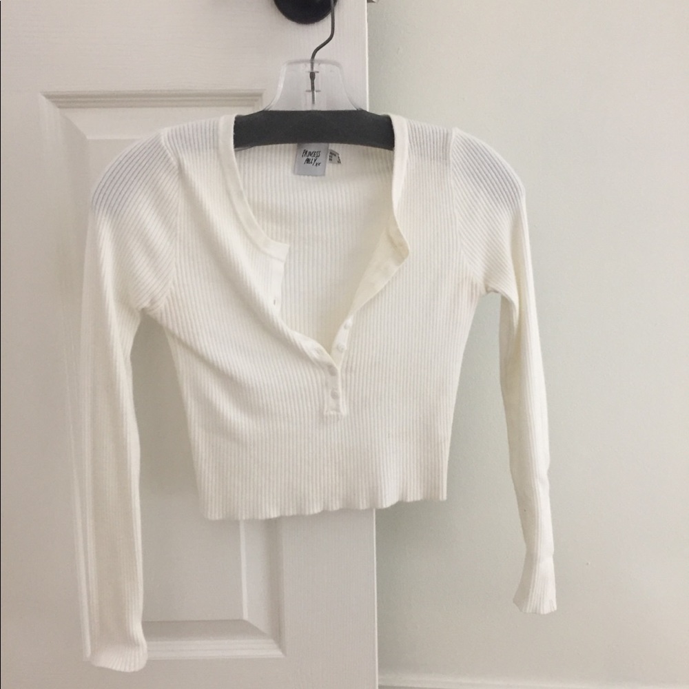 Princess Polly Ribbed Long Sleeve Henley